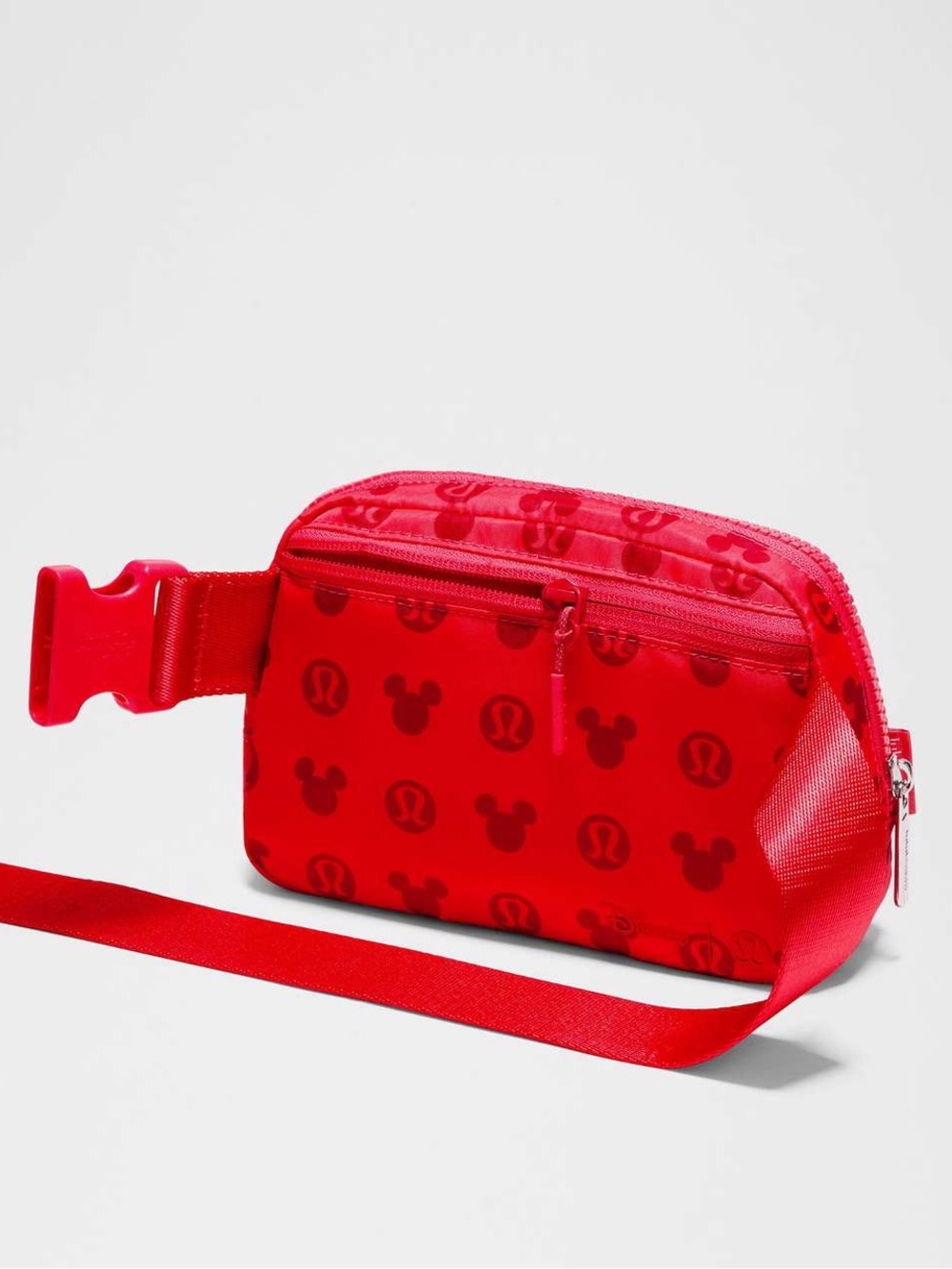 Lululemon x Disney Red Cosmetic Pouch belt bag Fanny pack waist - Picture 5 of 5